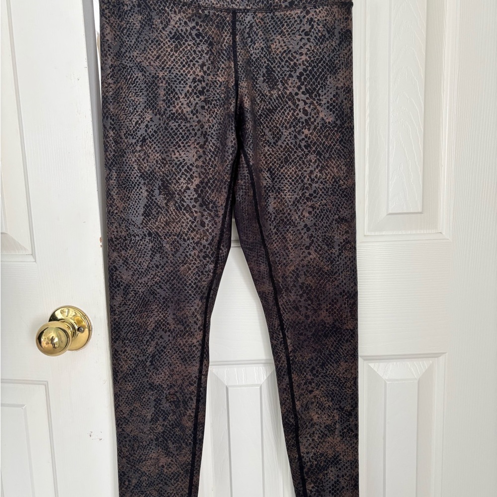 INC International Concepts Brown Snake Print Skinny Pants